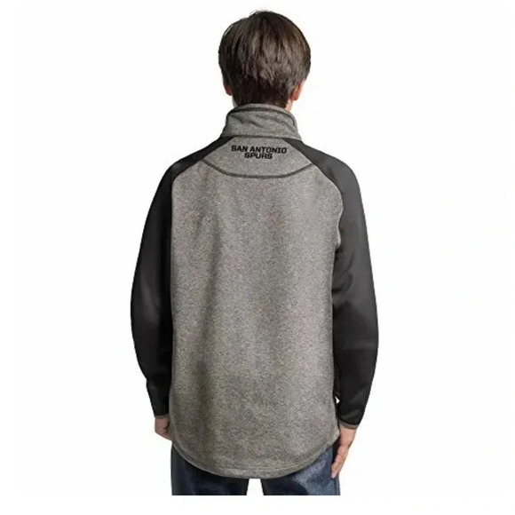 NWT!! San Antonio Spurs - Mountain Trail Half-Zip Pullover Jacket - Gray/Black - Picture 2 of 9